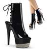 Pleaser - ADORE10183 Bottes de plateforme, Pole dance chaussures - Chaussures de pole dance - Noir Product image